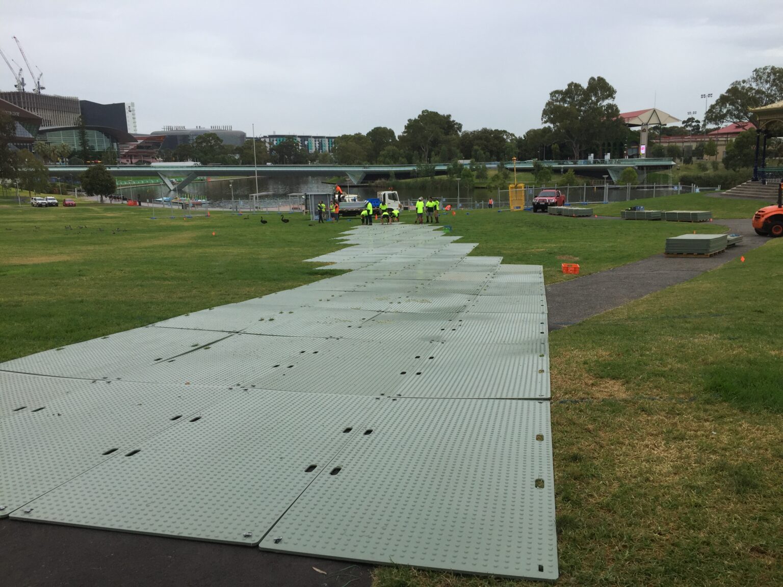 Elder Park Temporary Roadway ATT Adelaide