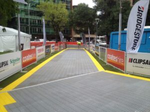 Solar Challenge 2013 Finish Line Temporary Flooring ATT Adelaide 3